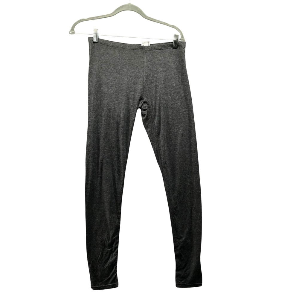 Uniqlo Heattech Thermal Leggings Womens M Gray Base Layer Warm Full Length